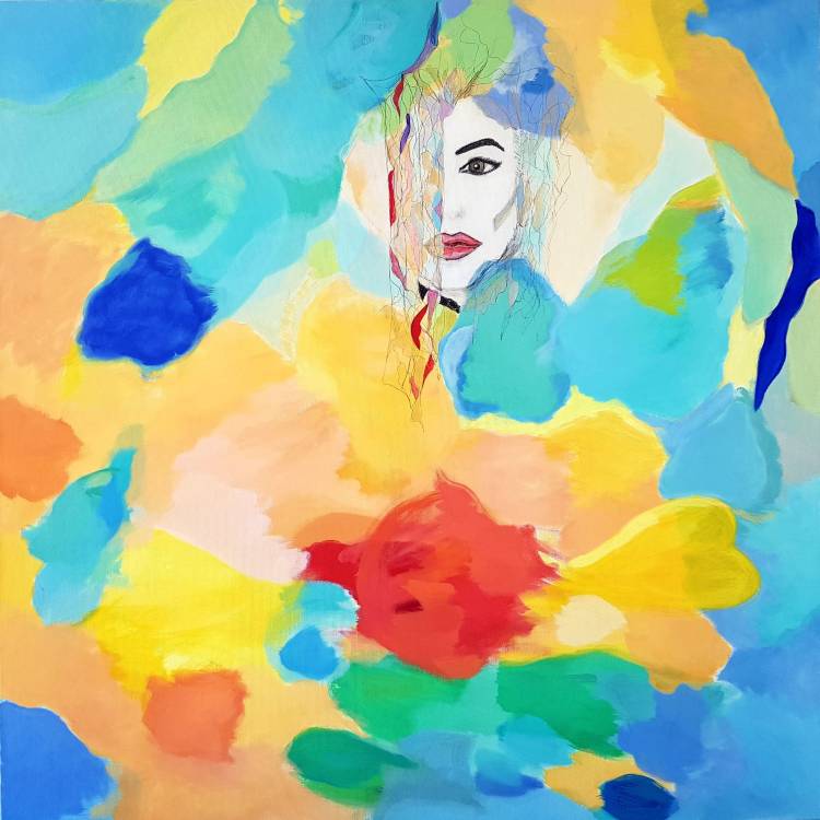 Gemälde von Angelina Jolie